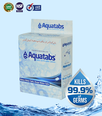aquatabs 33mg for the treatment and disinfection of all kinds of viruses and bacteria
